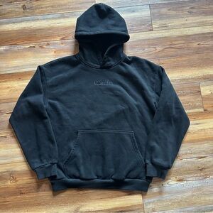 Comfrt Black Hoodie Sweatshirt Size L